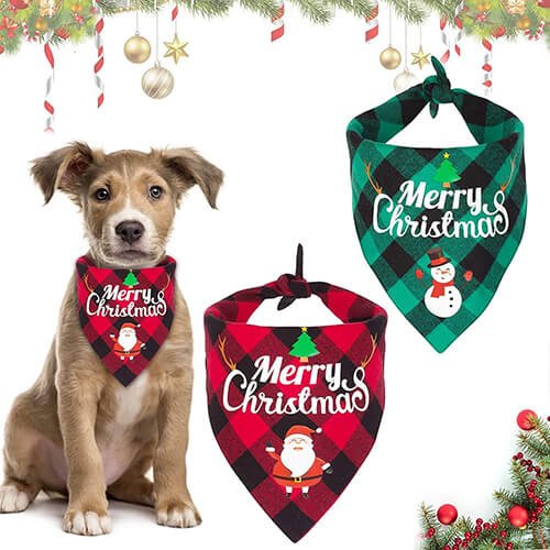 Roze Bloem Hond Bandana's voor Medium Grote Hond, Vierkante Hond Sjaaltjes Kerchief Hond Driehoek Bibs, Huisdieren Accessoires, 2 Stuks Set